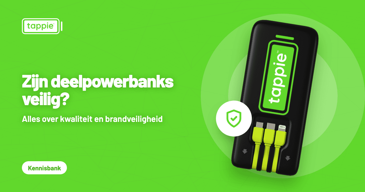 Zijn deelpowerbanks veilig — brandveiligheid Tappie™